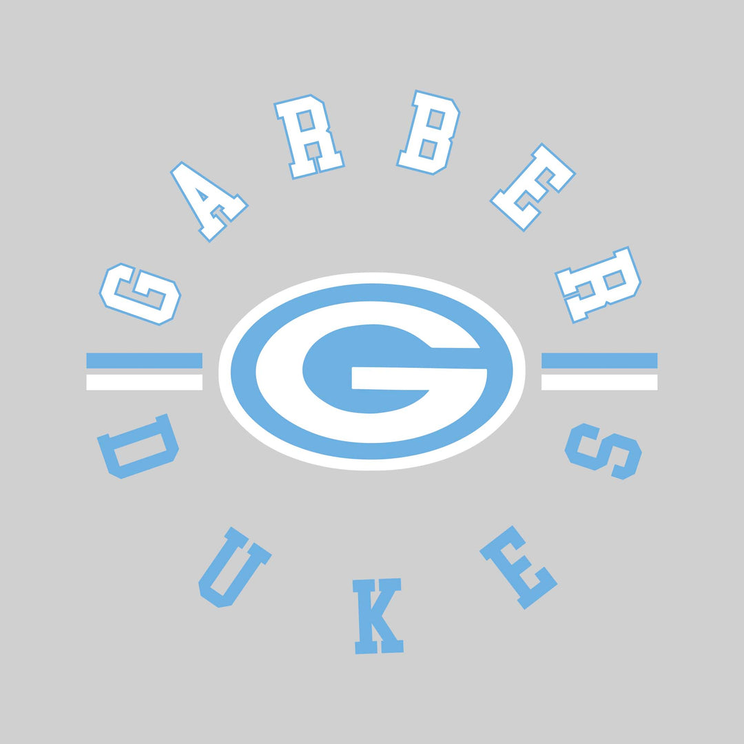 Garber Dukes - Spirit Wear - Circular Text with Mascot