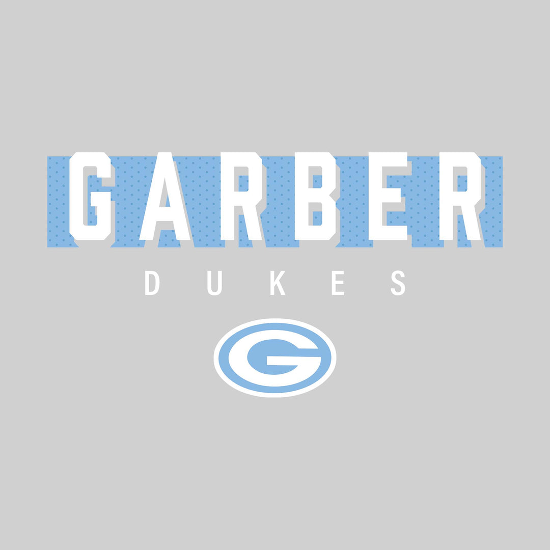 Garber Dukes - Spirit Wear - Garber with Cutout Shadow and Mascot