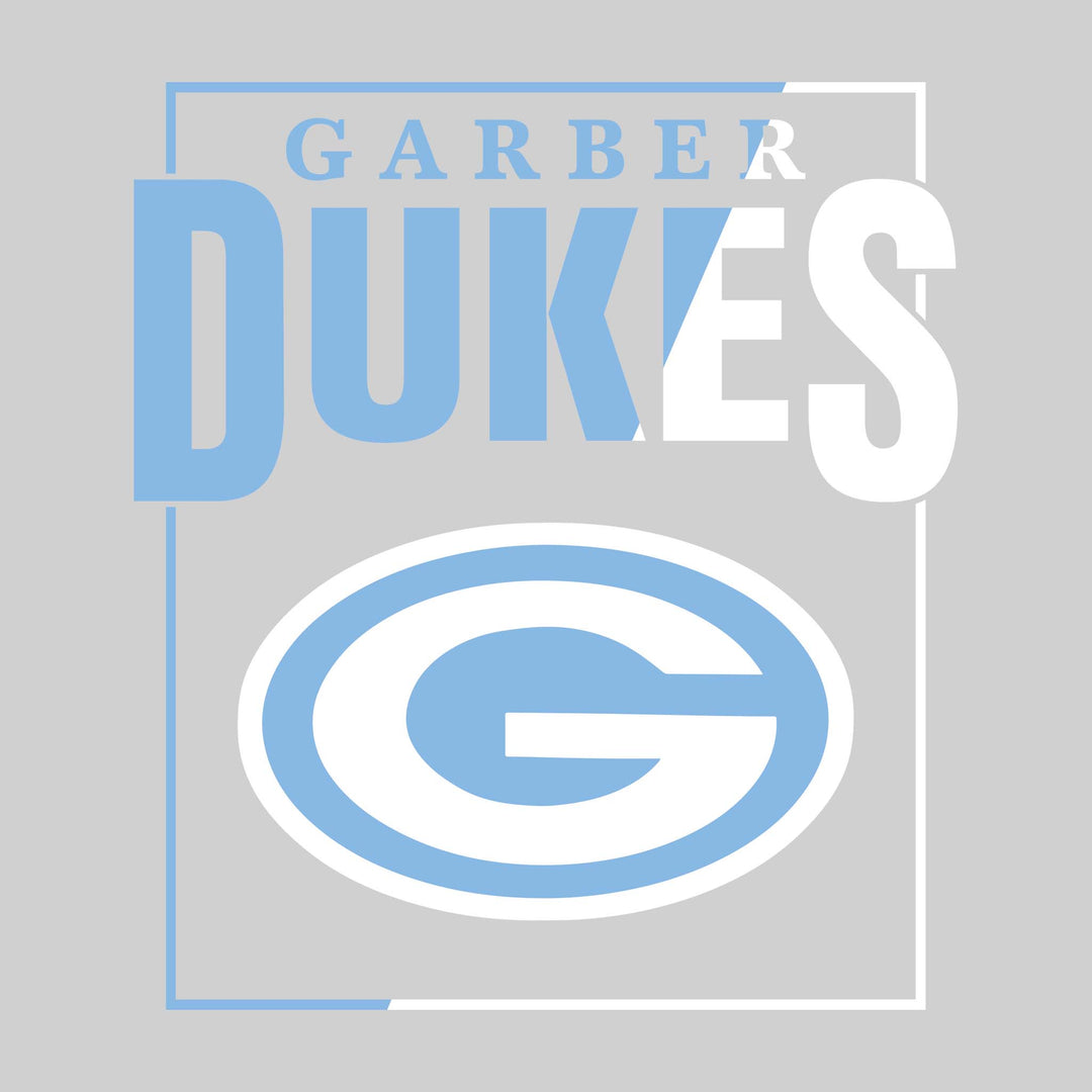 Garber Dukes - School Spirit Wear - Split-Color Boxed with Logo