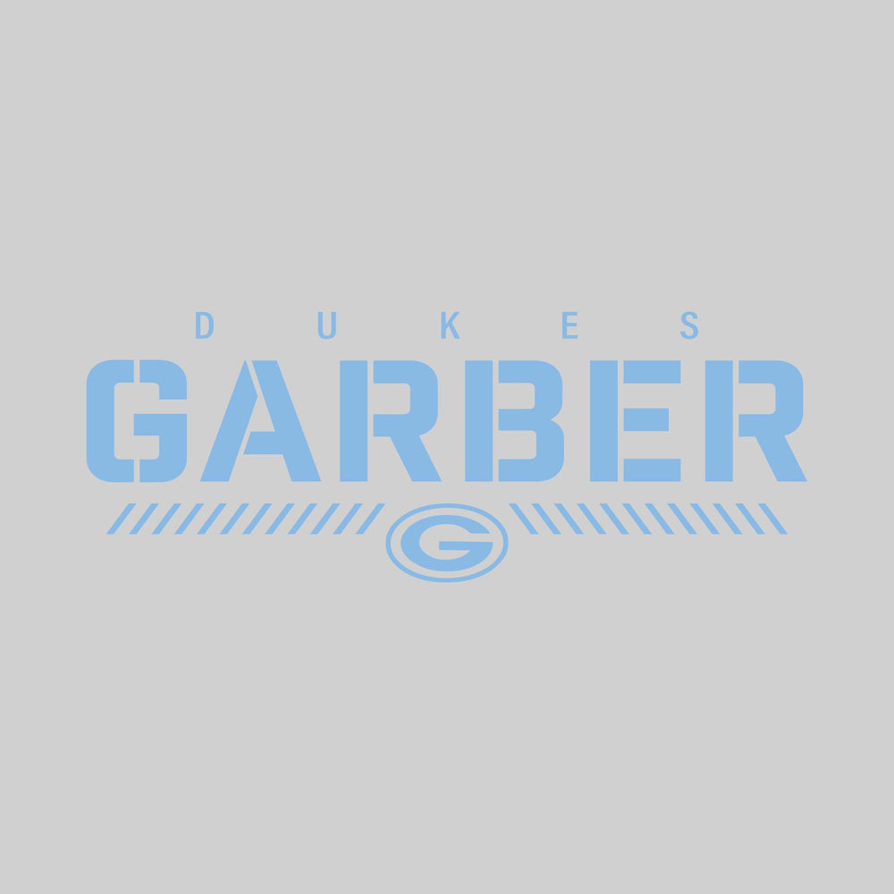 Garber Dukes - Spirit Wear - Stenciled School Name with Mascot