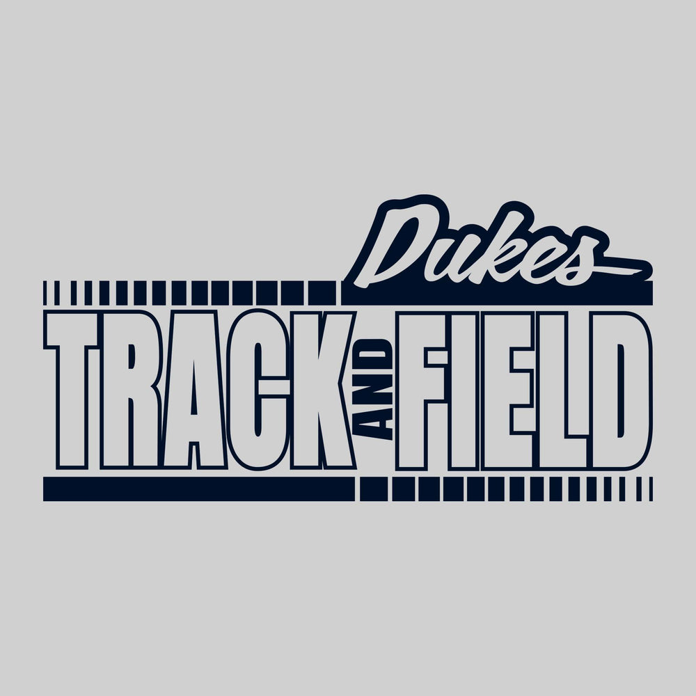 Garber Dukes - Track & Field - Outlined Track & Field with Dotted Lines