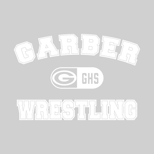Garber Dukes - Wrestling - Arched School Name with Mascot and GHS