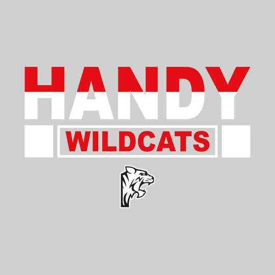 Handy Wildcats - Spirit Wear - Boxed Mascot Name - Split-Color