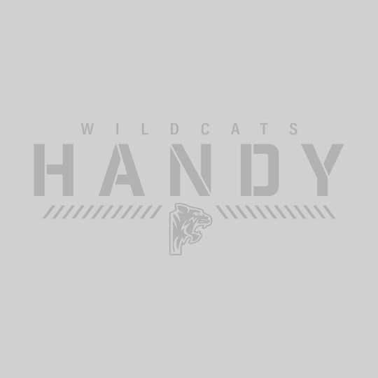 Handy Wildcats - Spirit Wear - Stenciled School Name with Mascot