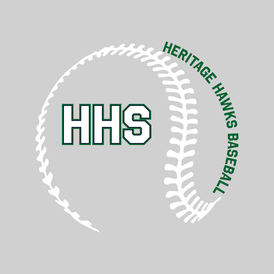 Heritage Hawks - Baseball - Baseball Stitches with School Name