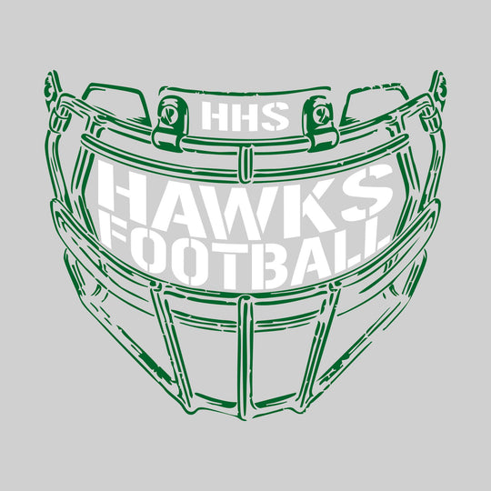 Heritage Hawks - Football - Facemask with Text