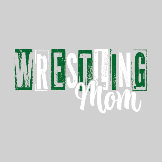 Heritage Hawks - Wrestling - Wrestling Mom - Eroded Stenciled Letters