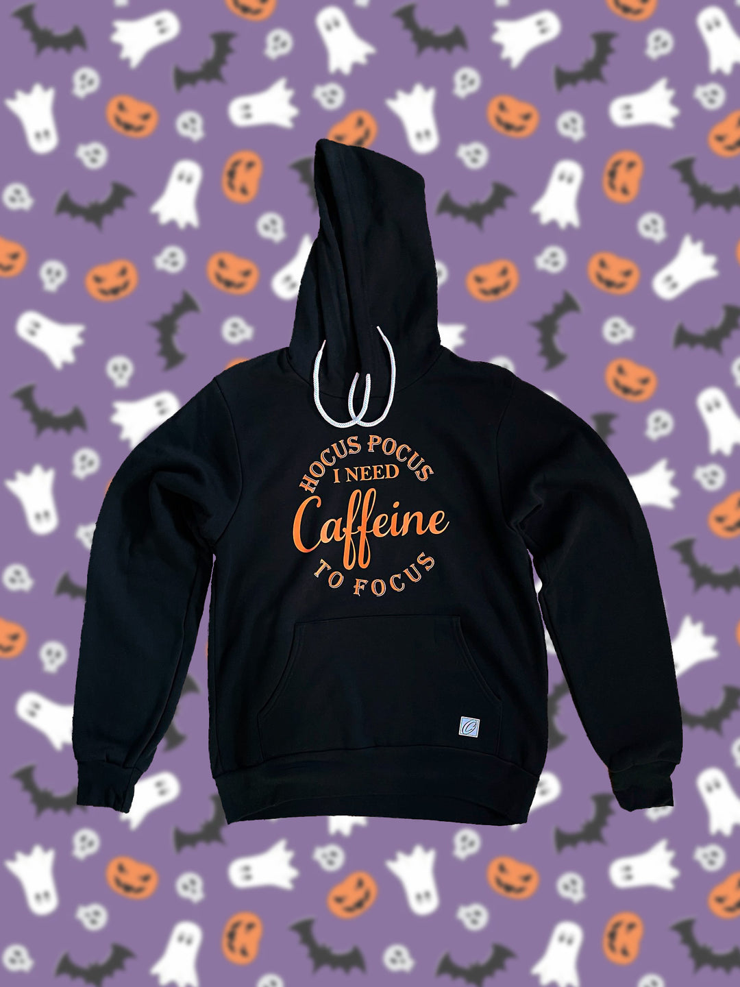 Adult S Bella Canvas Midweight Sponge Fleece Pullover Hoodie - Hocus Pocus I Need Caffeine to Focus