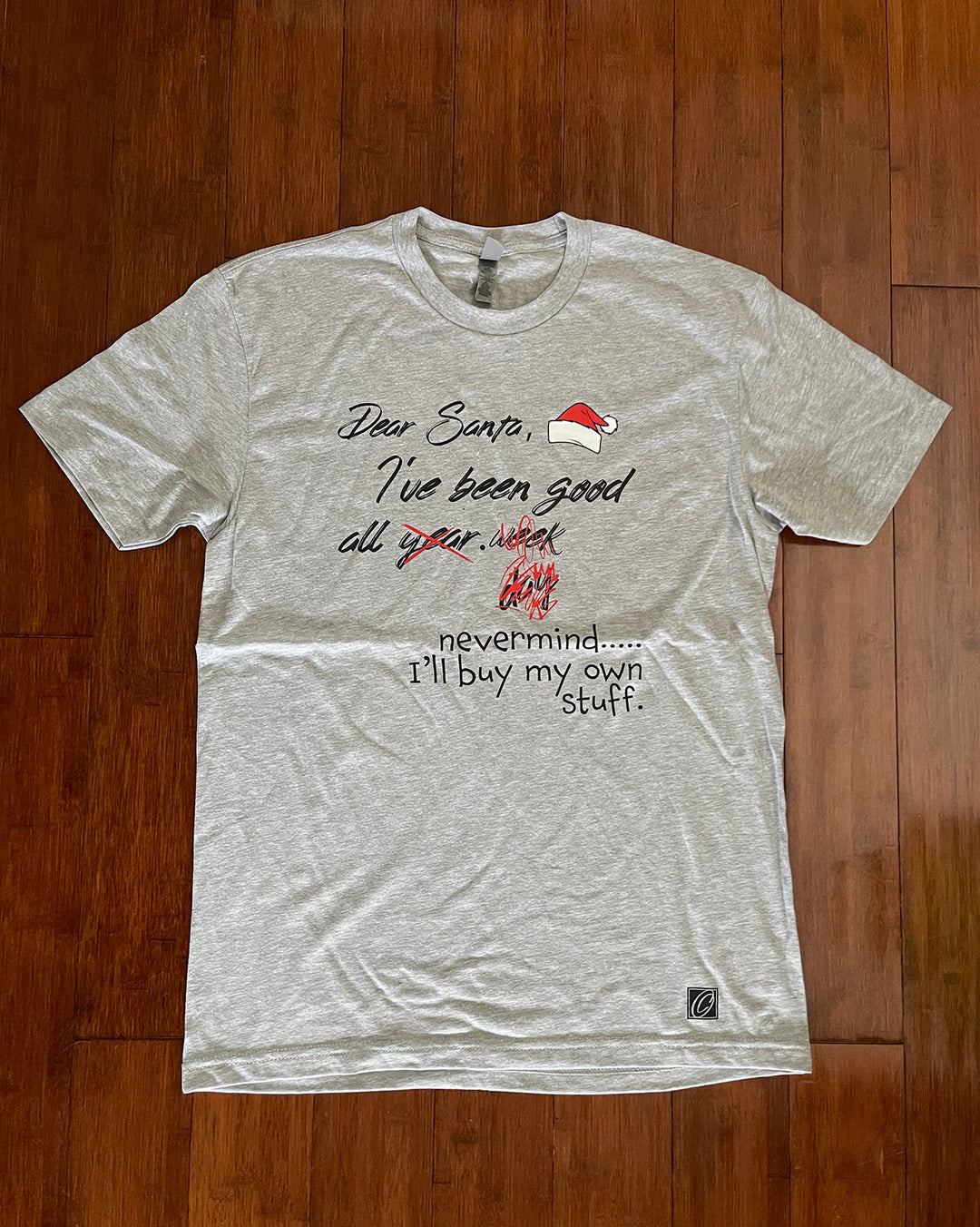 Adult M Next Level Heather CVC Crewneck Short Sleeve Tee - I'll Buy My Own Presents