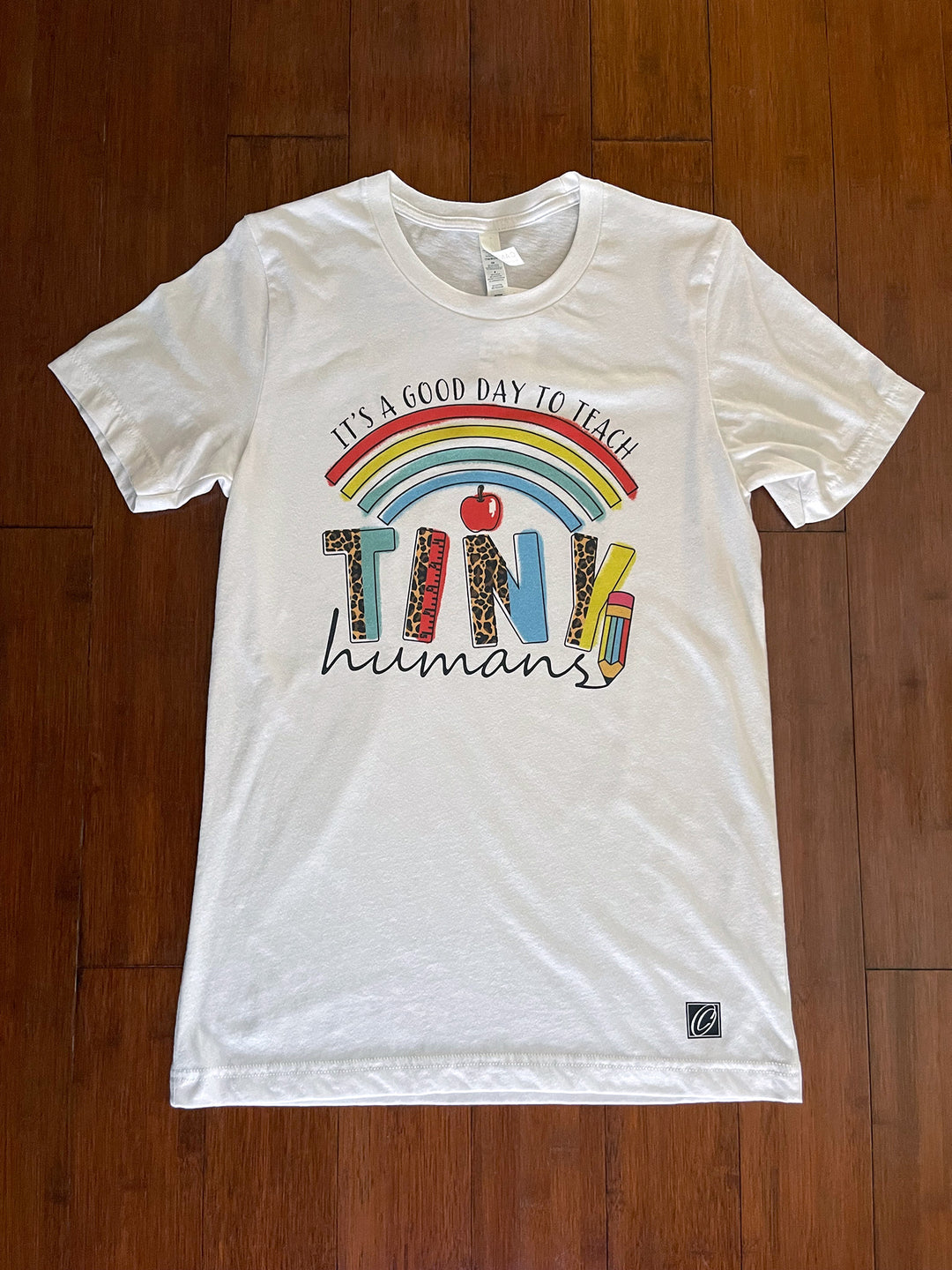 Adult S Bella Canvas Heather CVC Crewneck Short Sleeve Tee - It's a Good Day to Teach Tiny Humans