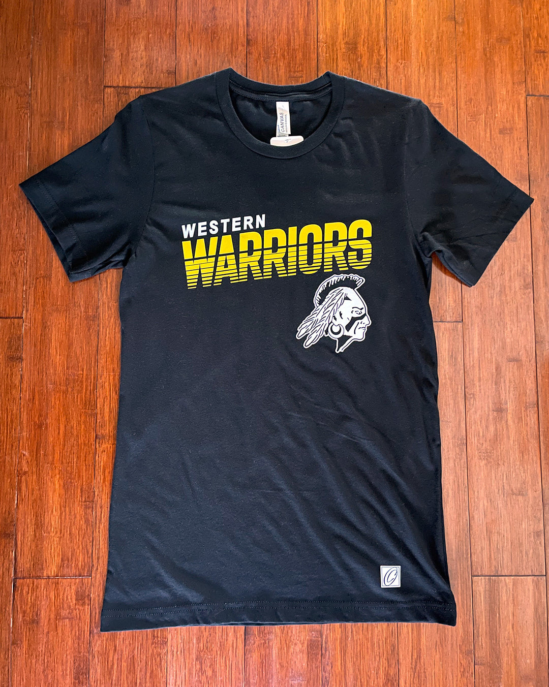 Adult S Bella Canvas Jersey Ringspun Cotton Crewneck Short Sleeve Tee - Western Warriors - Spirit Wear