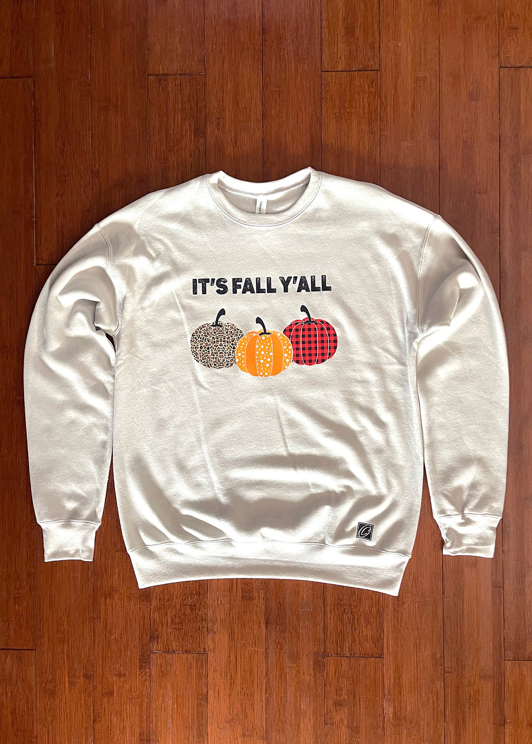 Adult S Bella Canvas Midweight Sponge Fleece Drop Shoulder Crewneck Sweatshirt - It's Fall Y'all