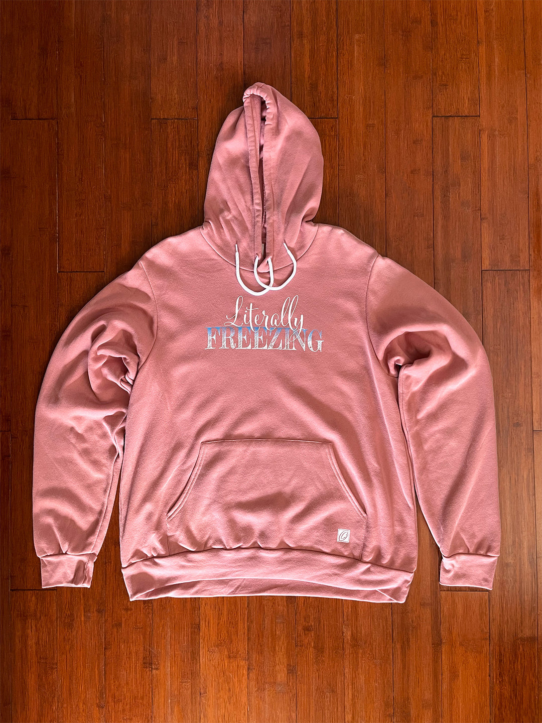 Adult XL Bella Canvas Midweight Sponge Fleece Pullover Hoodie - Literally Freezing
