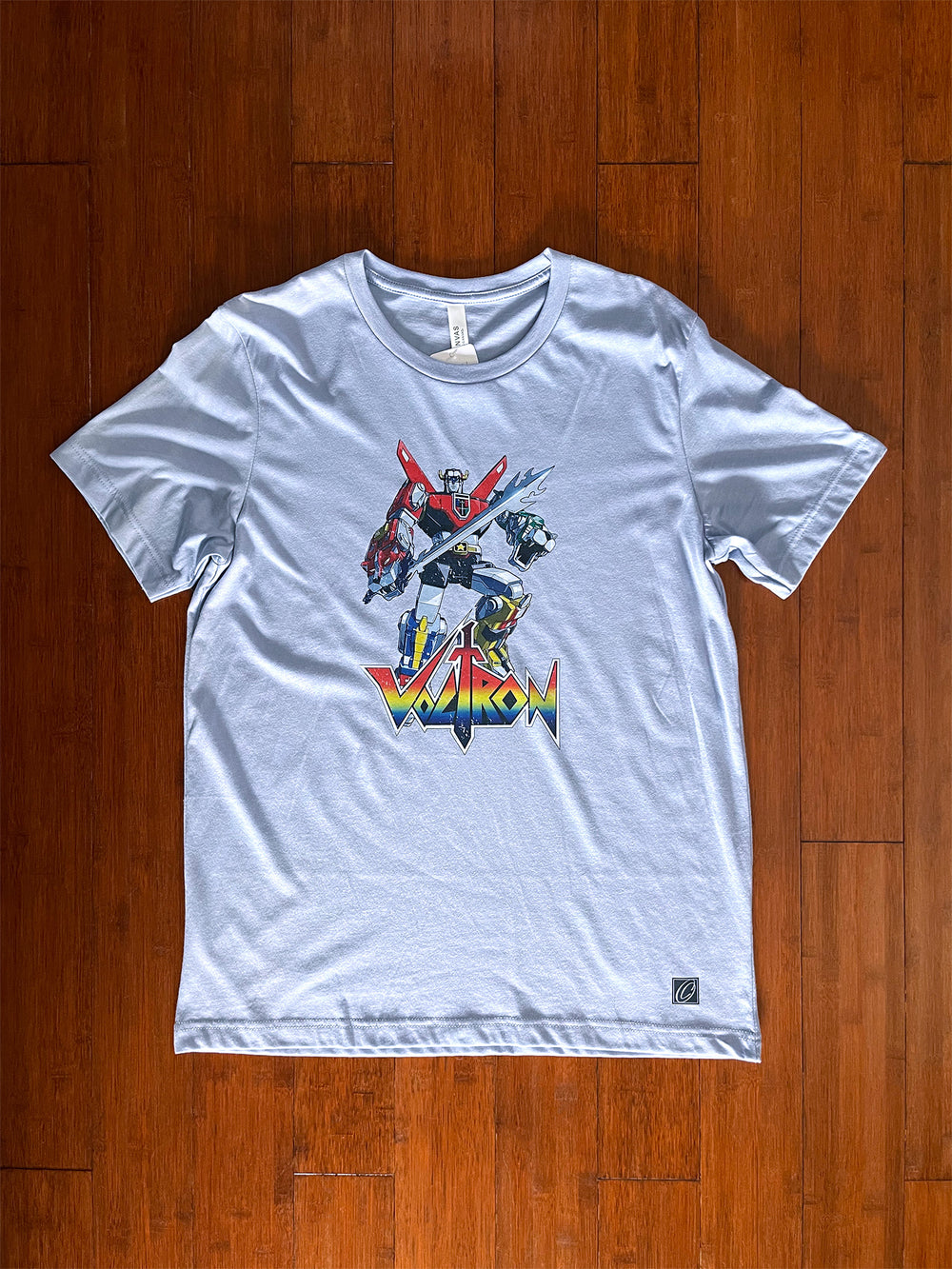 Adult Bella Canvas Heather CVC Crewneck Short Sleeve Tee - Retro Voltron