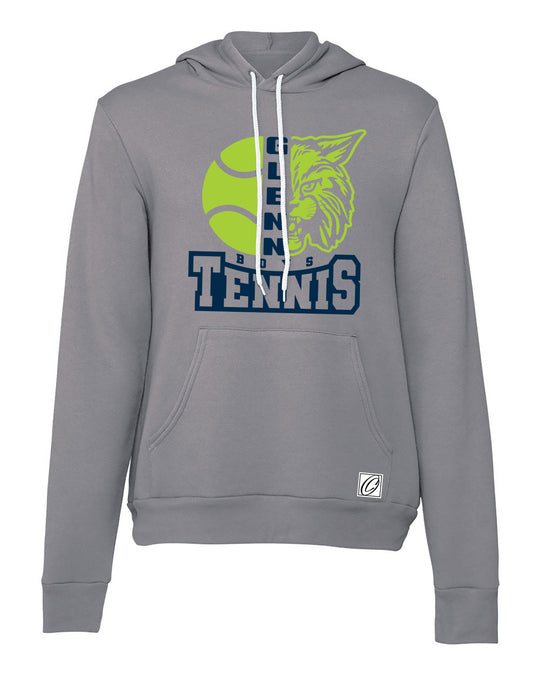Adult - John Glenn Bobcats Varity Boys Tennis - 2025 - Bella Canvas Sponge Fleece Pullover Hoodie