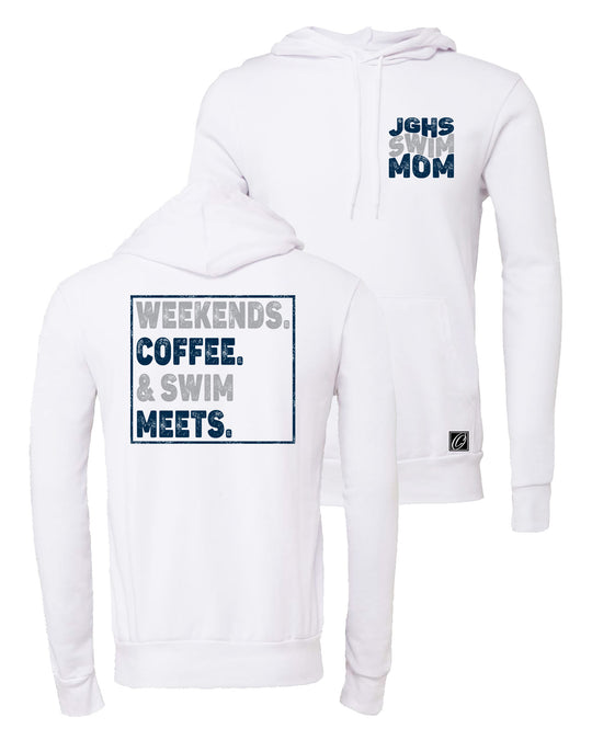 Adult - John Glenn Bobcats - JGHS Swim Mom/Dad - Bella Canvas Sponge Fleece Pullover Hoodie