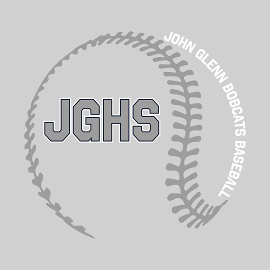 John Glenn Bobcats - Baseball - Baseball Stitches with School Name