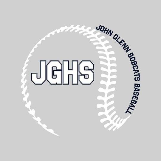 John Glenn Bobcats - Baseball - Baseball Stitches with School Name