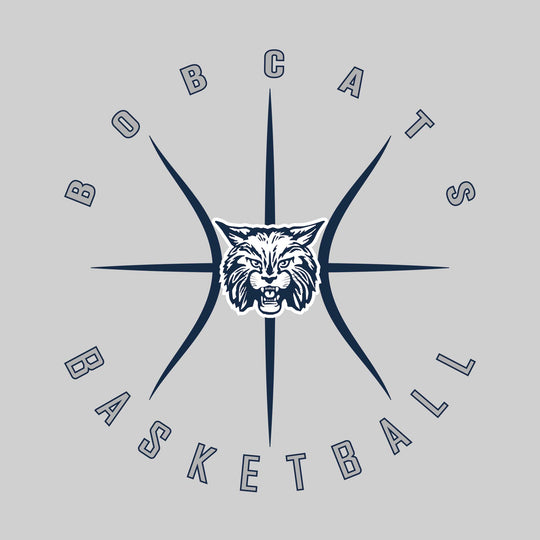 John Glenn Bobcats - Basketball - Circle Text with Threads