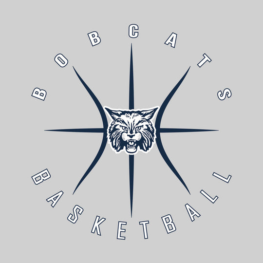 John Glenn Bobcats - Basketball - Circle Text with Threads