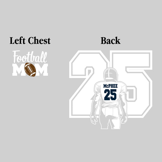 John Glenn Bobcats - Football - Football Mom - Football Player with Large Player Number