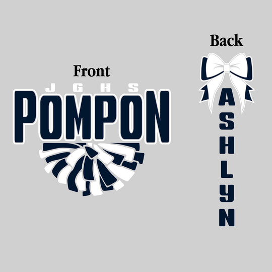 John Glenn Bobcats - Poms - JGHS Pompon with Half Pom