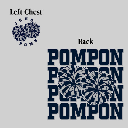 John Glenn Bobcats - Poms - JGHS Poms - Pompon Repeated with Pompons