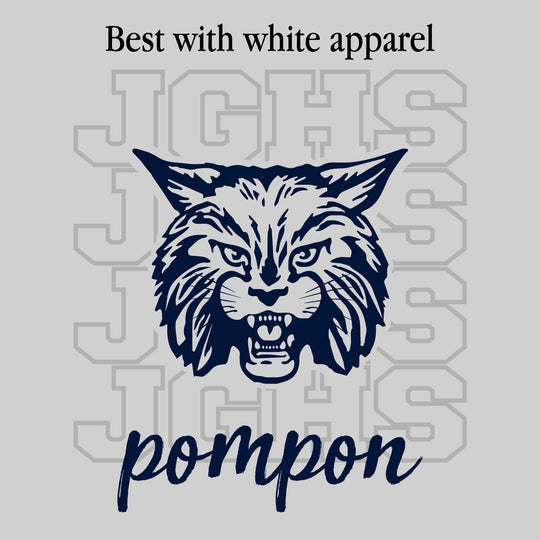 John Glenn Bobcats - Poms - JGHS Repeated with Mascot