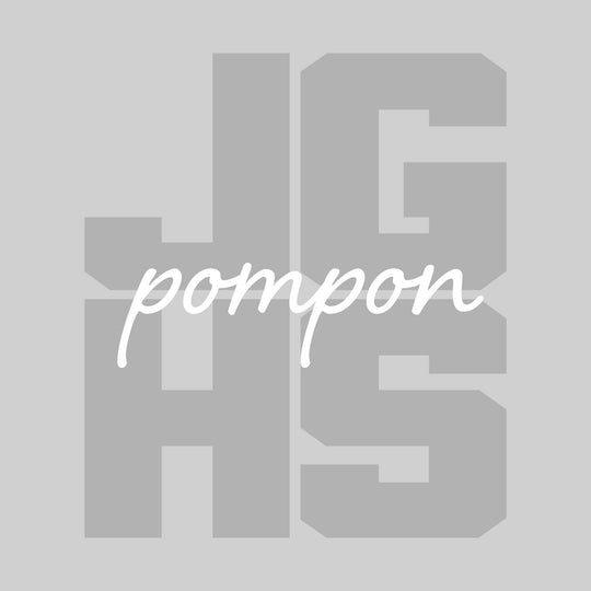 John Glenn Bobcats - Poms - JGHS Stacked with Cursive Pompon