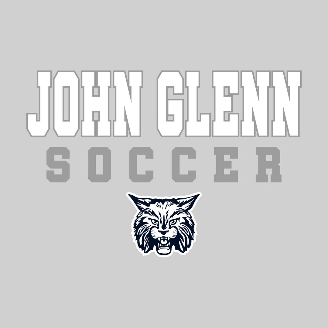 John Glenn Bobcats - Soccer - Outlined School Name with Mascot