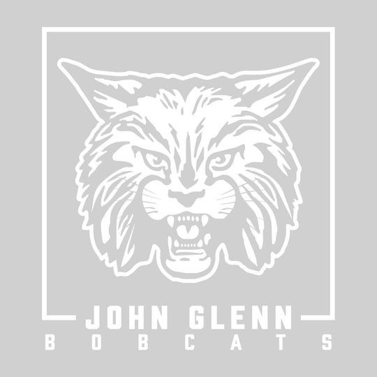 John Glenn Bobcats - Spirit Wear - Boxed Mascot with School Name
