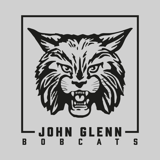 John Glenn Bobcats - Spirit Wear - Boxed Mascot with School Name