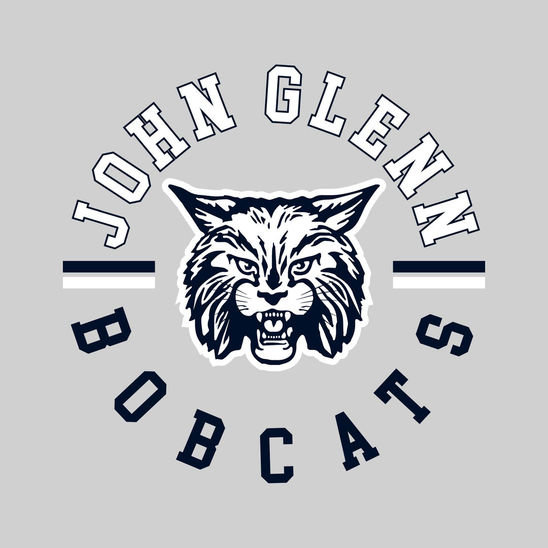 John Glenn Bobcats - School Spirit Wear - Circular Text with Mascot