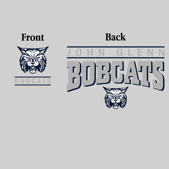 John Glenn Bobcats - Spirit Wear - Mascot Over Bracketed Name