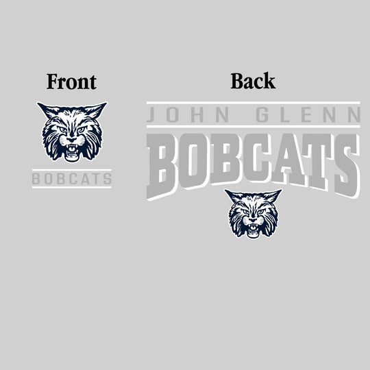 John Glenn Bobcats - Spirit Wear - Mascot Over Bracketed Name