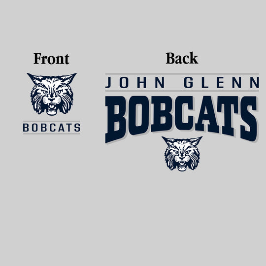 John Glenn Bobcats - Spirit Wear - Mascot Over Bracketed Name