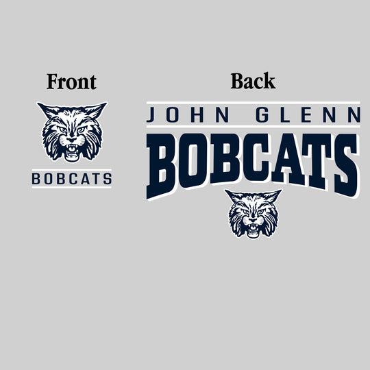 John Glenn Bobcats - Spirit Wear - Mascot Over Bracketed Name