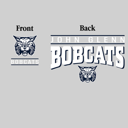 John Glenn Bobcats - Spirit Wear - Mascot Over Bracketed Name