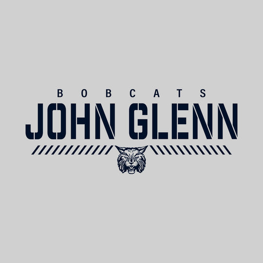 John Glenn Bobcats - Spirit Wear - Stenciled School Name with Mascot