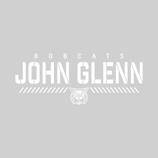 John Glenn Bobcats - Spirit Wear - Stenciled School Name with Mascot