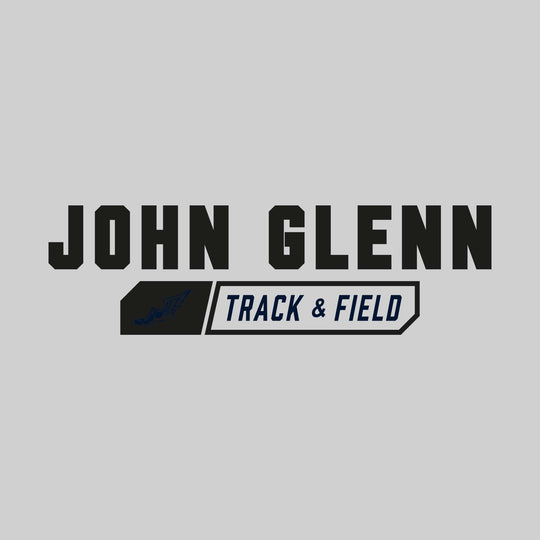 John Glenn Bobcats - Track & Field - School Name with Track & Field and Winged Shoe
