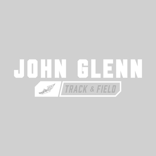 John Glenn Bobcats - Track & Field - School Name with Track & Field and Winged Shoe