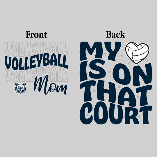 John Glenn Bobcats - Volleyball - Volleyball Mom - My Heart is on That Court