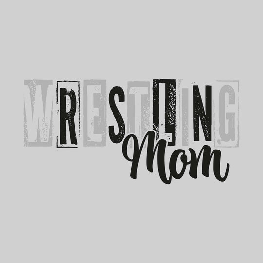 John Glenn Bobcats - Wrestling - Wrestling Mom - Eroded Stenciled Letters