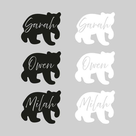 Mama Bear - Silhouette with Scenery - Distressed - Pesonalized