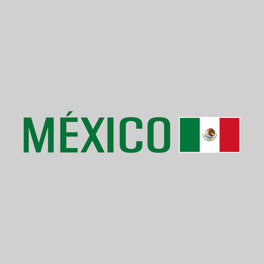 Mexico - Text with Flag