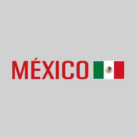 Mexico - Text with Flag