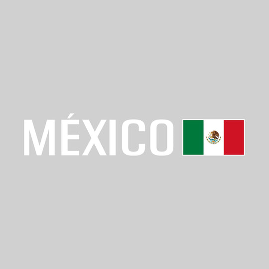 Mexico - Text with Flag