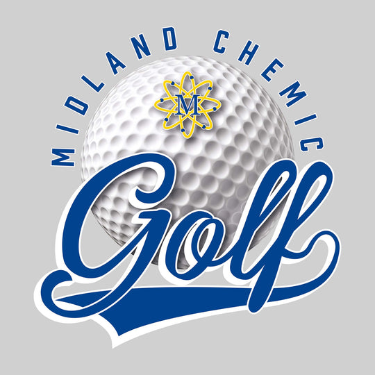 Midland Chemics - Golf - Arched School Name Over Golf Ball