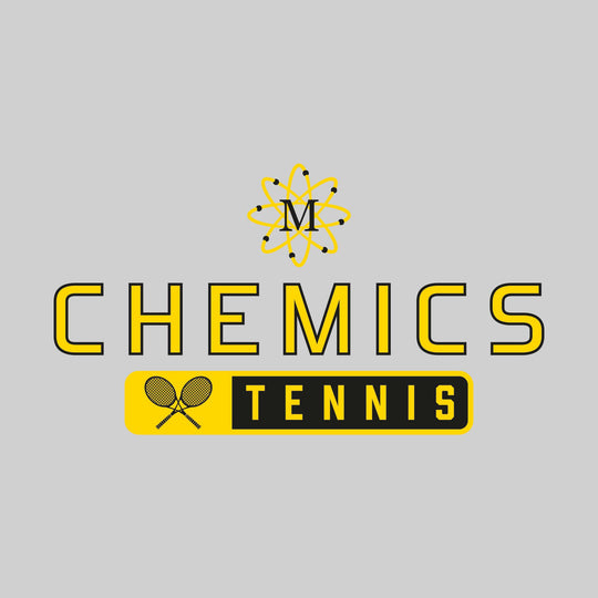 Midland Chemics - Tennis - Mascot Over Name with Rounded Rectangle
